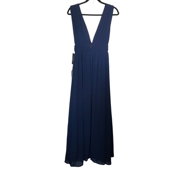NWT Lulus Heavenly Huse A-line Gown in Navy blue - Picture 2 of 7